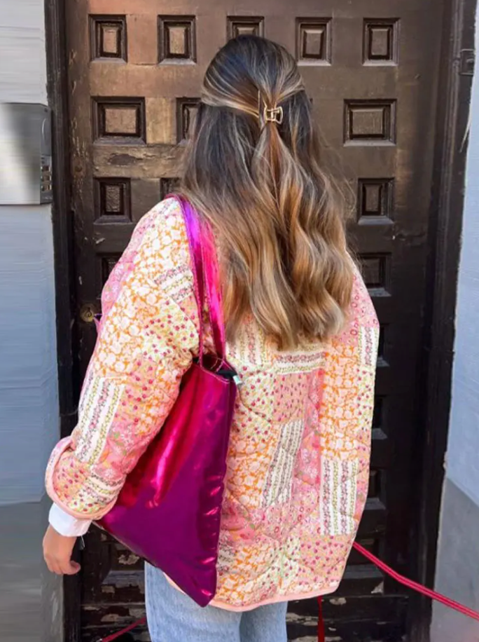 Modieuze, Elegante Jas Met Print - Darla