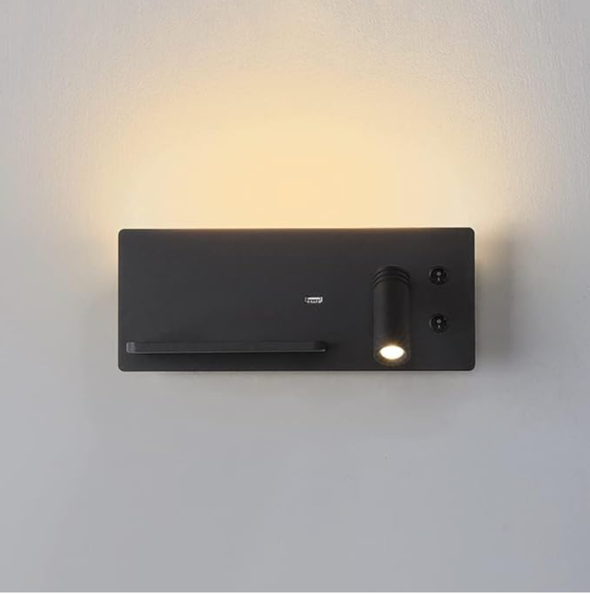 Moderne LED Wandlamp met USB en Draadloze Oplader | Stijlvolle en Handige Verlichting - ChargeMural