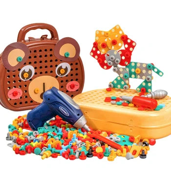 Montessoriboor | Kinder Speelgoedkist - MonteDrill