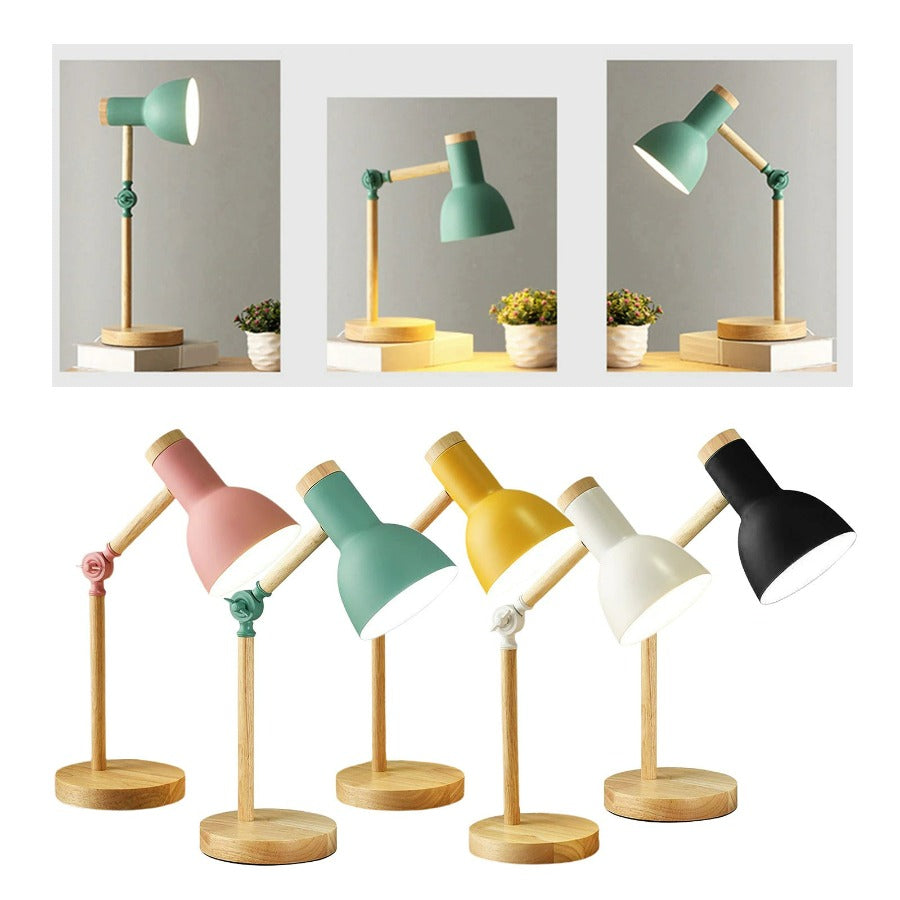 Scandinavische Houten Bureau Lamp - GlowMalist