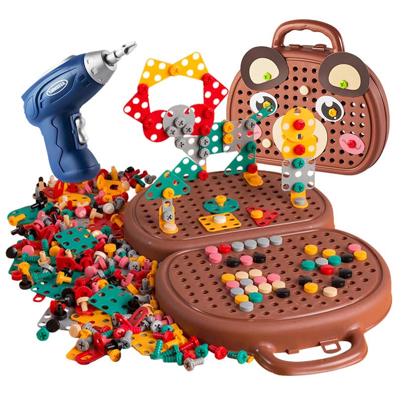 Montessoriboor | Kinder Speelgoedkist - MonteDrill