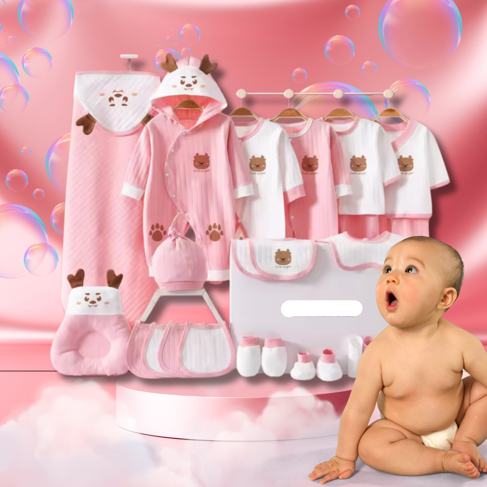 Cadeaubox voor Pasgeborenen | Compleet Set met Essentiële Babybenodigdheden - Glynn