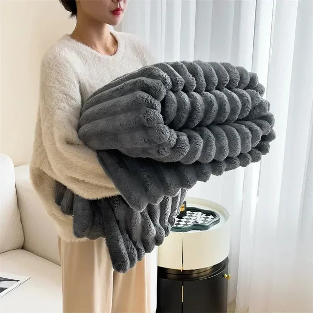 Mooly | Ultime warme Pluche Deken Sofa