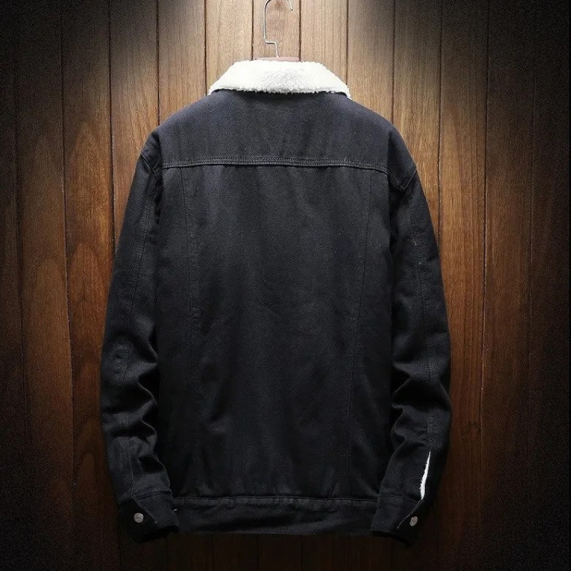 Essentials Spijkerjas | Winterjas voor Mannen met Fleece Voering - Renato