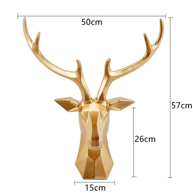 3D Hertenkop standbeeld - MajicStag