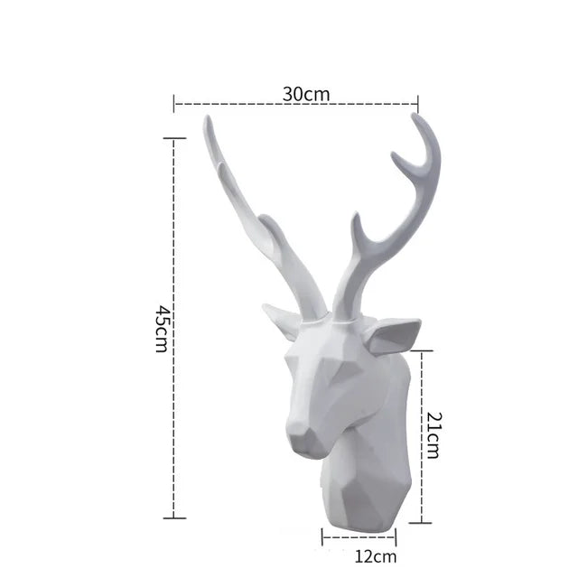 3D Hertenkop standbeeld - MajicStag
