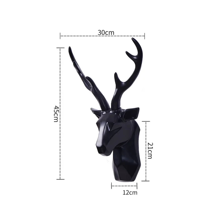 3D Hertenkop standbeeld - MajicStag