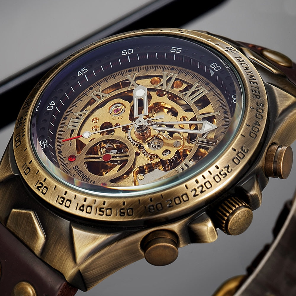Steampunk Vintage Skelet Horloge - Clockwork