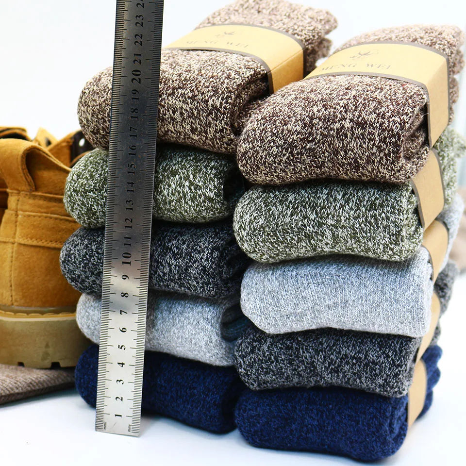Harajuku Retro Sneeuw Casual Dikke Warme Wollen Sokken - Meruda