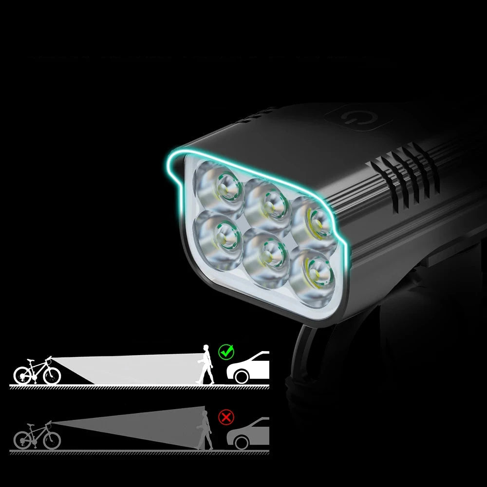 Regenbestendige USB Oplaadbare LED Fietslamp | Super Heldere Voor- & Achterlamp voor Veilig Fietsen in het Donker - SafeFlash