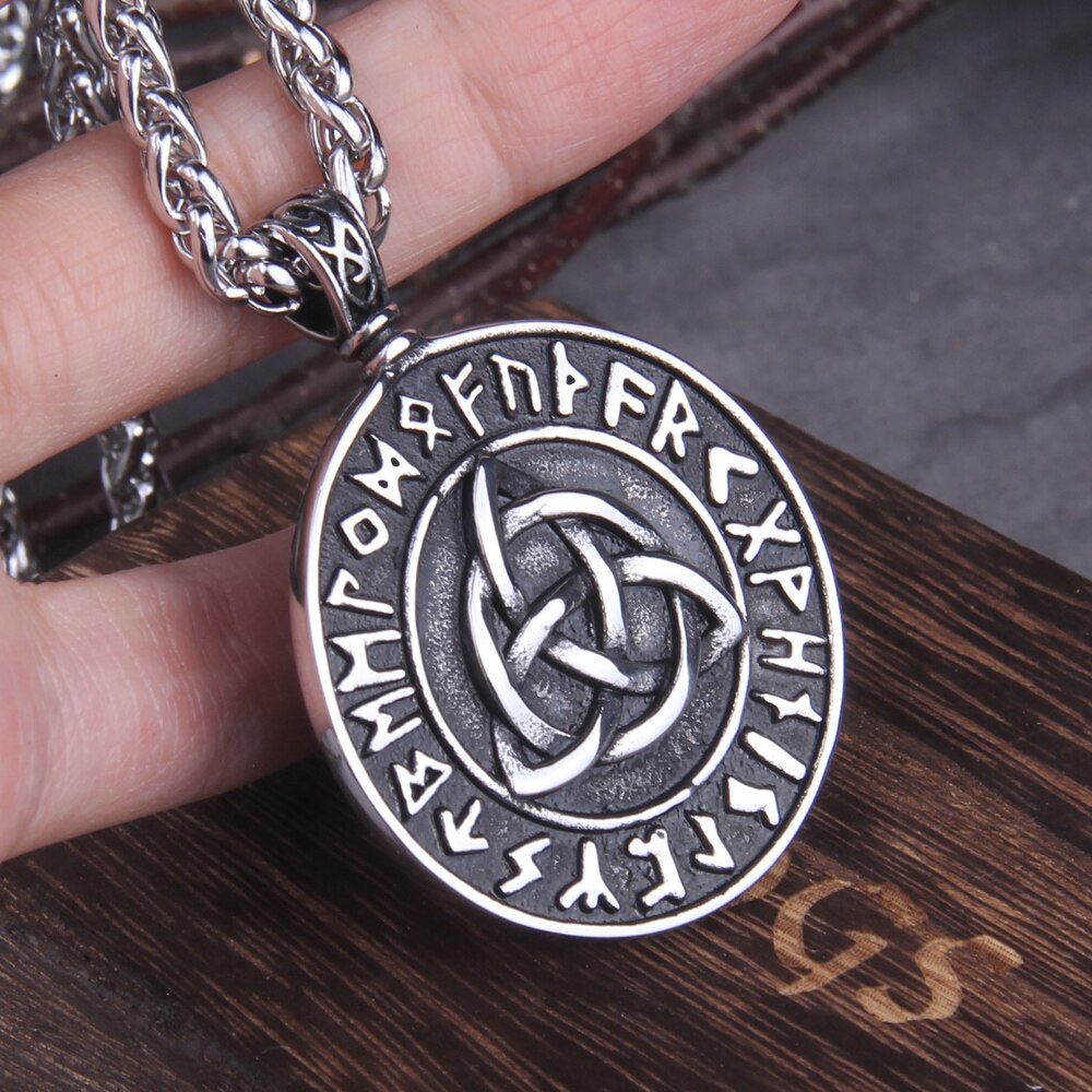 Viking Icelandic Vegvisir | Roestvrijstalen ketting - Iceveg