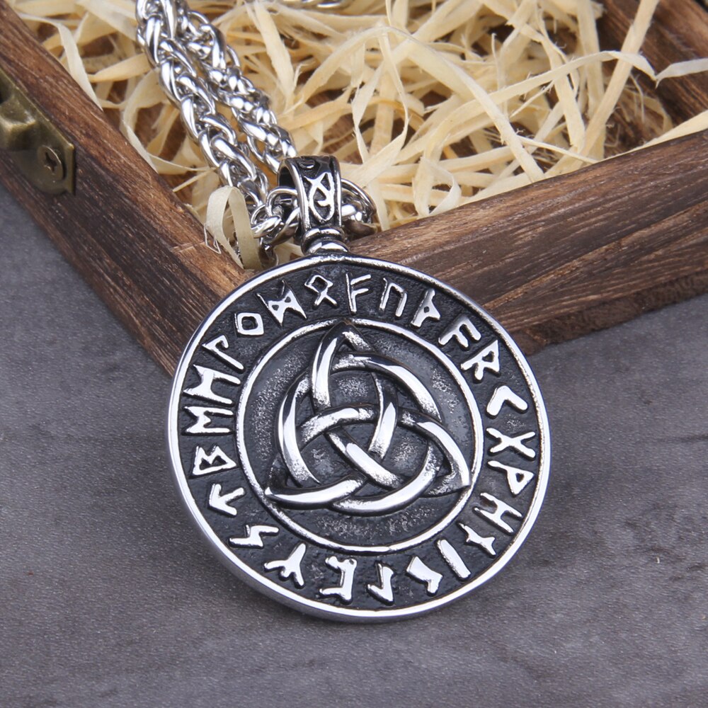 Viking Icelandic Vegvisir | Roestvrijstalen ketting - Iceveg