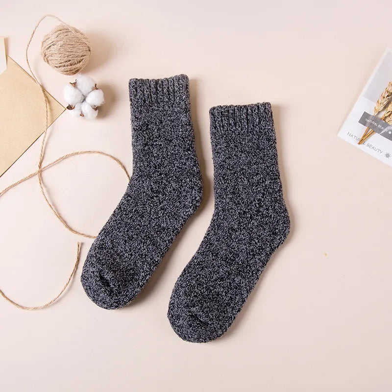 Harajuku Retro Sneeuw Casual Dikke Warme Wollen Sokken - Meruda