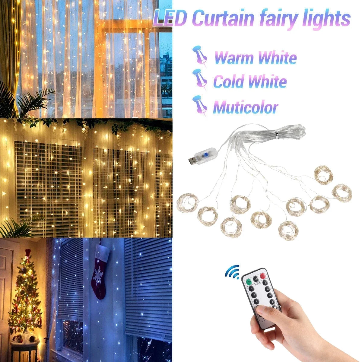 Slinger Vrolijke Kerst Lichte Decoraties | Ornamenten Gordijn Kerstverlichting  - Ornaland