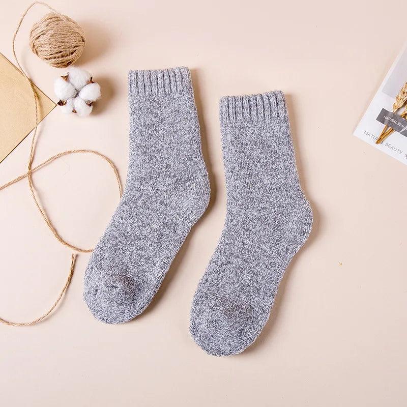 Harajuku Retro Sneeuw Casual Dikke Warme Wollen Sokken - Meruda