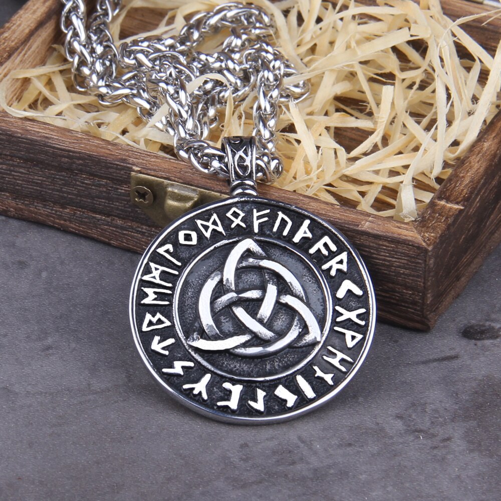 Viking Icelandic Vegvisir | Roestvrijstalen ketting - Iceveg