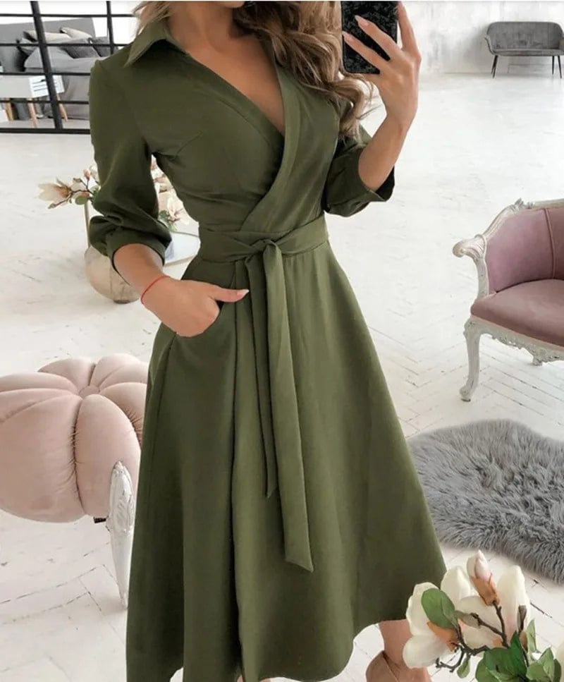 Elegante Midi Jurk voor Dames | Perfect voor Formele Gelegenheden - Rucy