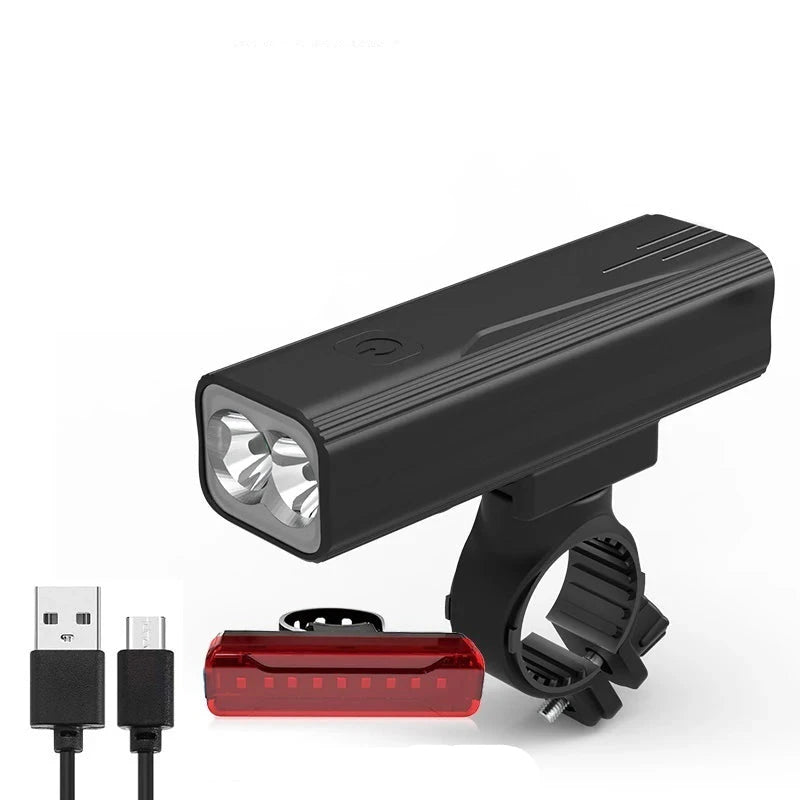 Regenbestendige USB Oplaadbare LED Fietslamp | Super Heldere Voor- & Achterlamp voor Veilig Fietsen in het Donker - SafeFlash