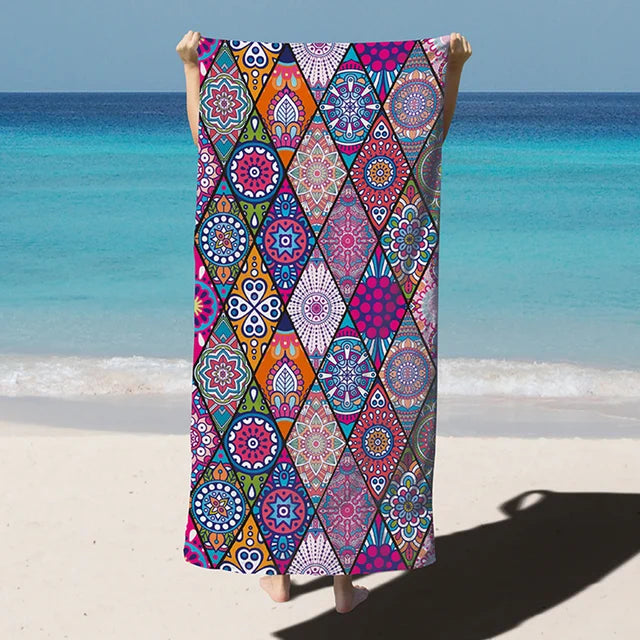 Grandy - Sneldrogende microvezel strandhanddoek, extra grote zwembadhanddoek