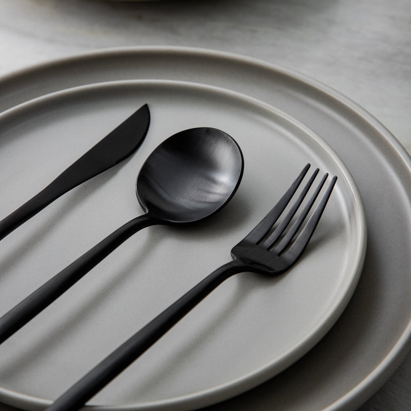 Lilac - Minimalistisch bestek set - Titanium en goud
