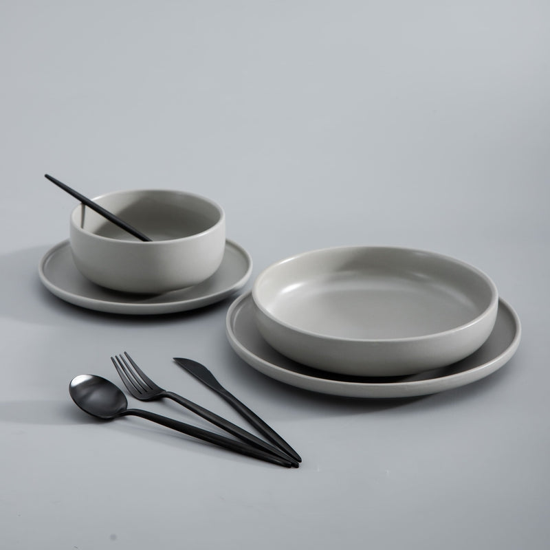 Lilac - Minimalistisch bestek set - Titanium en goud