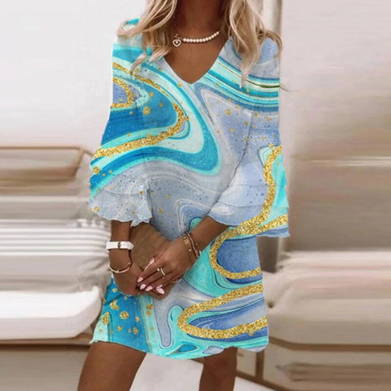 Zomerse Elegante Midi Jurk voor Dames - Erma