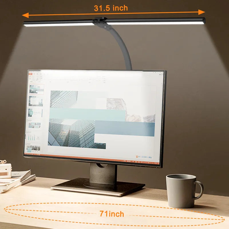 ComLight | Moderne Dubbel Hoofd LED Bureau Lamp | Stijlvolle Kantoor Verlichting