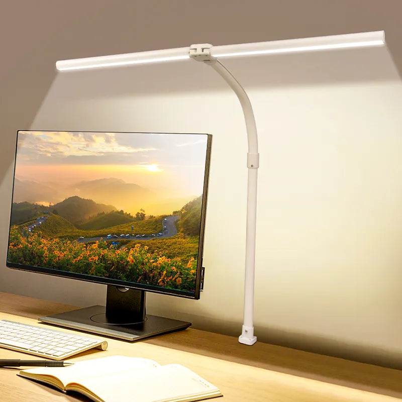 ComLight | Moderne Dubbel Hoofd LED Bureau Lamp | Stijlvolle Kantoor Verlichting