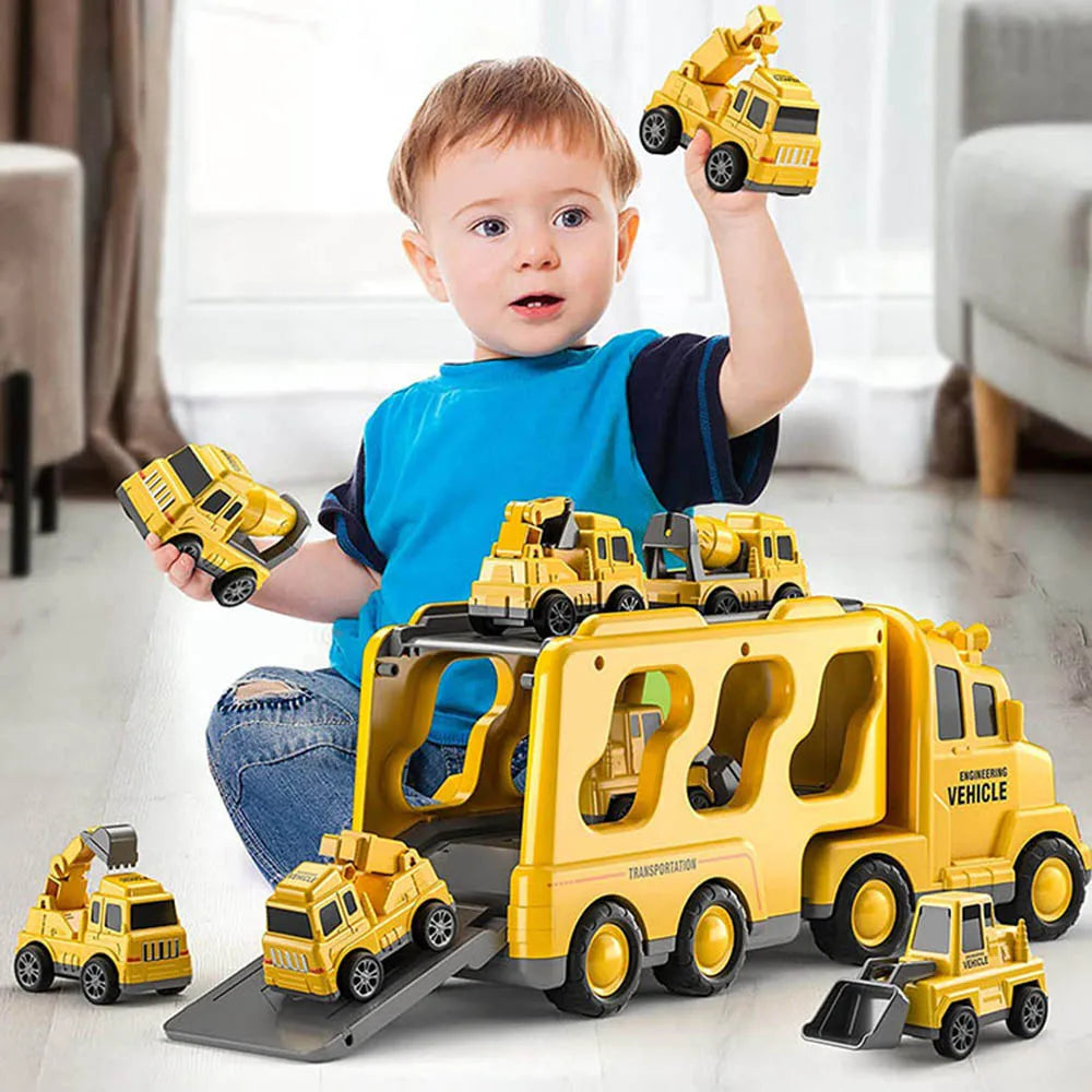 Magische Vrachtwagen set voor Kinderen met Licht en Muziek - PullCars