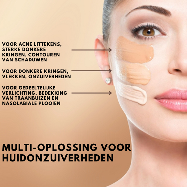Tricolor concealer palet | Verberg huidimperfecties - Marli