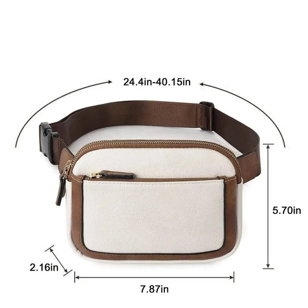 Kailie | Mode Mini Pu Lederen Heuptasje Met Verborgen Zak