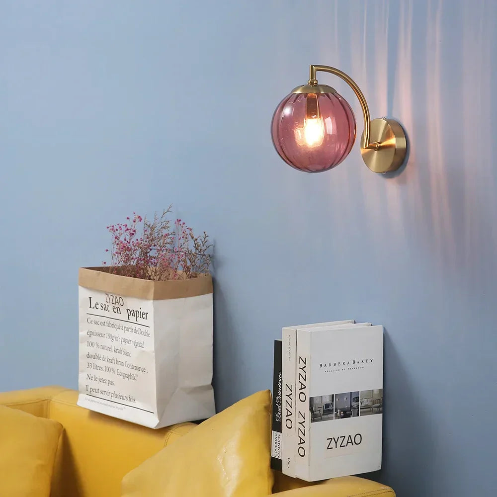 Moderne Glaswandlamp - Rystal