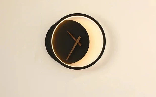 ClockLamp | Moderne LED Wandlamp met Klok | Stijlvolle Verlichting