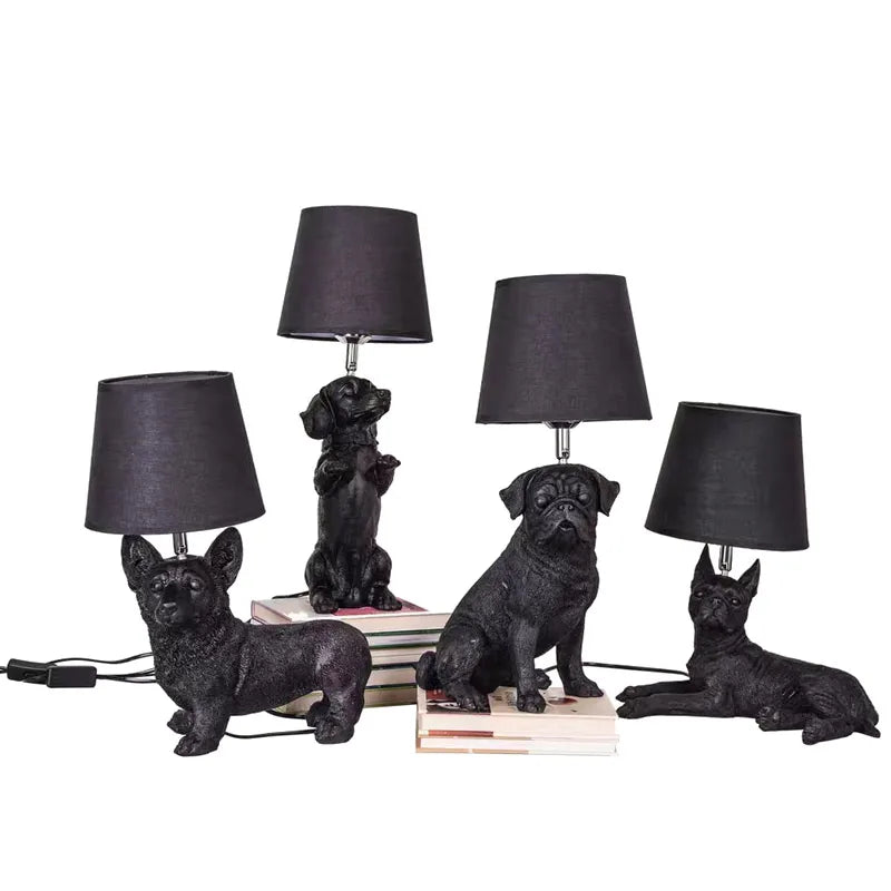 Schattige Puppy Paddenstoel Lamp - Saibh Mccoys