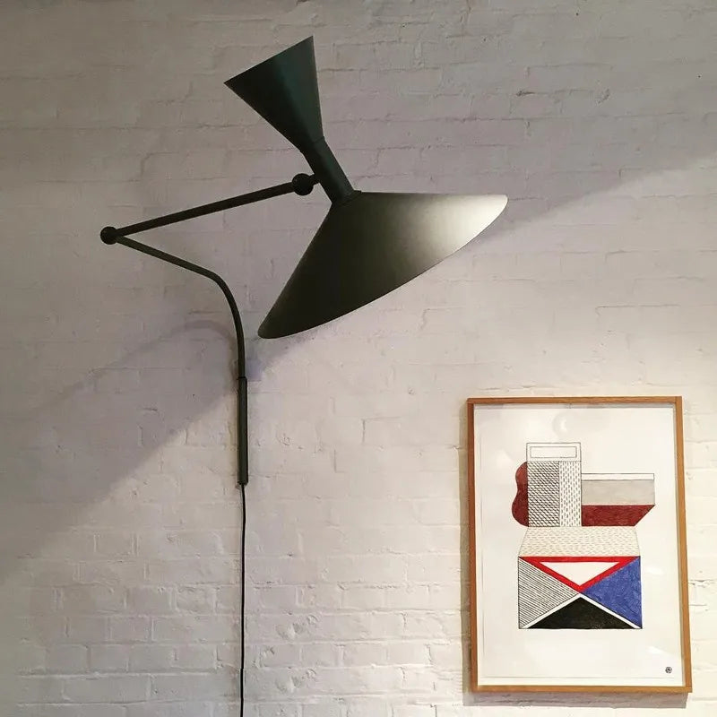 Rustieke Nordic Swing Wandlamp - FlexiLight