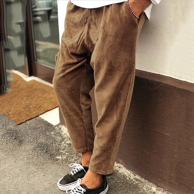 De Stijlvolle en Unieke Corduroy Broek - Haku