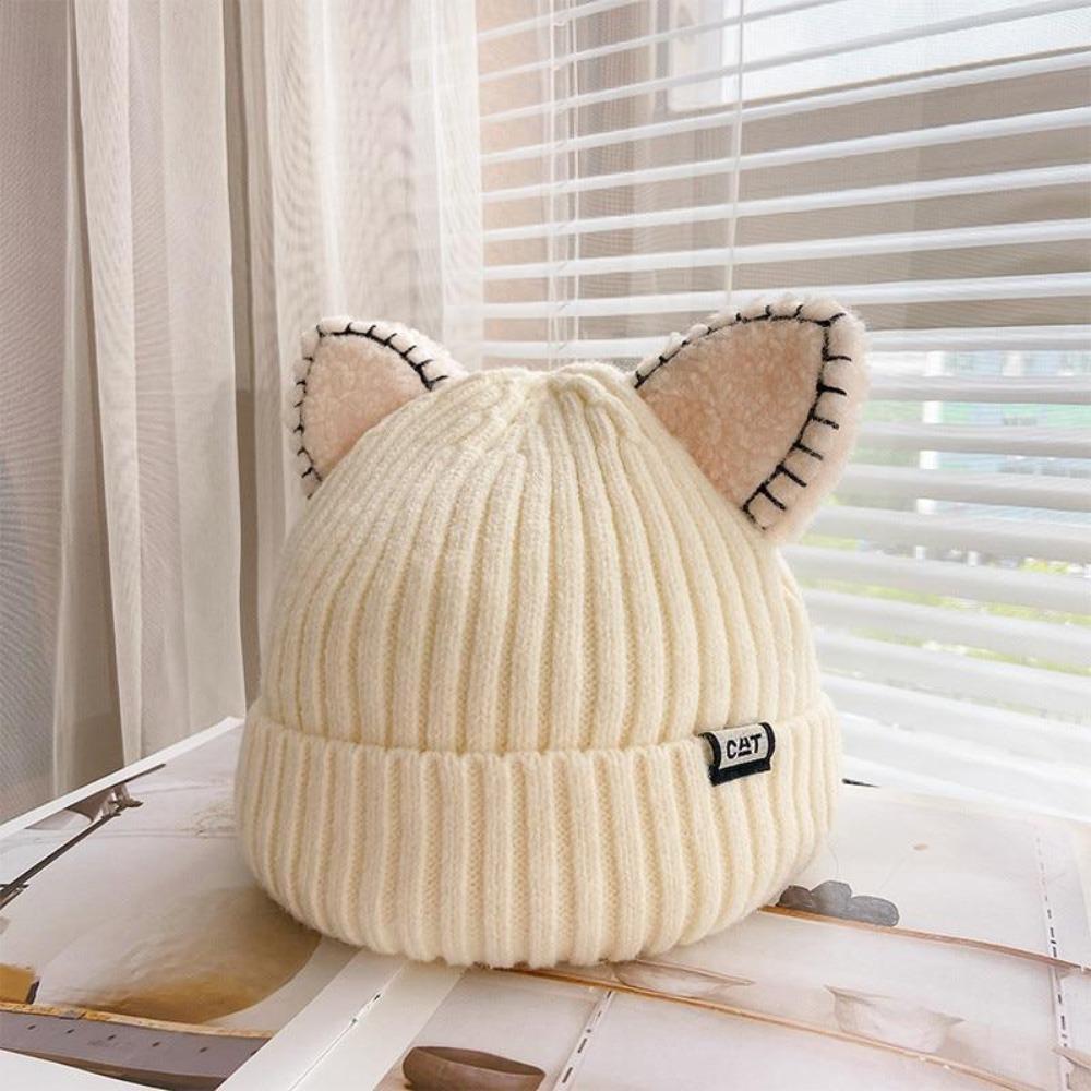 Winter Gebreide Muts Met Kattenoren - Rapia