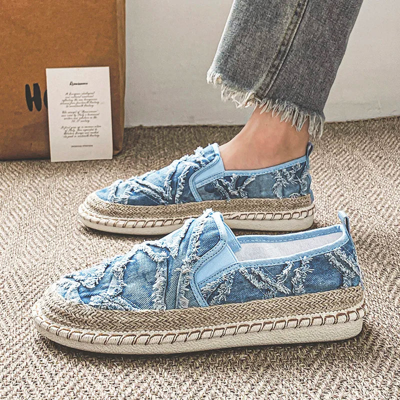 Heren Lichtgewicht Canvas Espadrilles | Ademende Slip-Ons voor een Stijlvolle Zomerlook - Dera