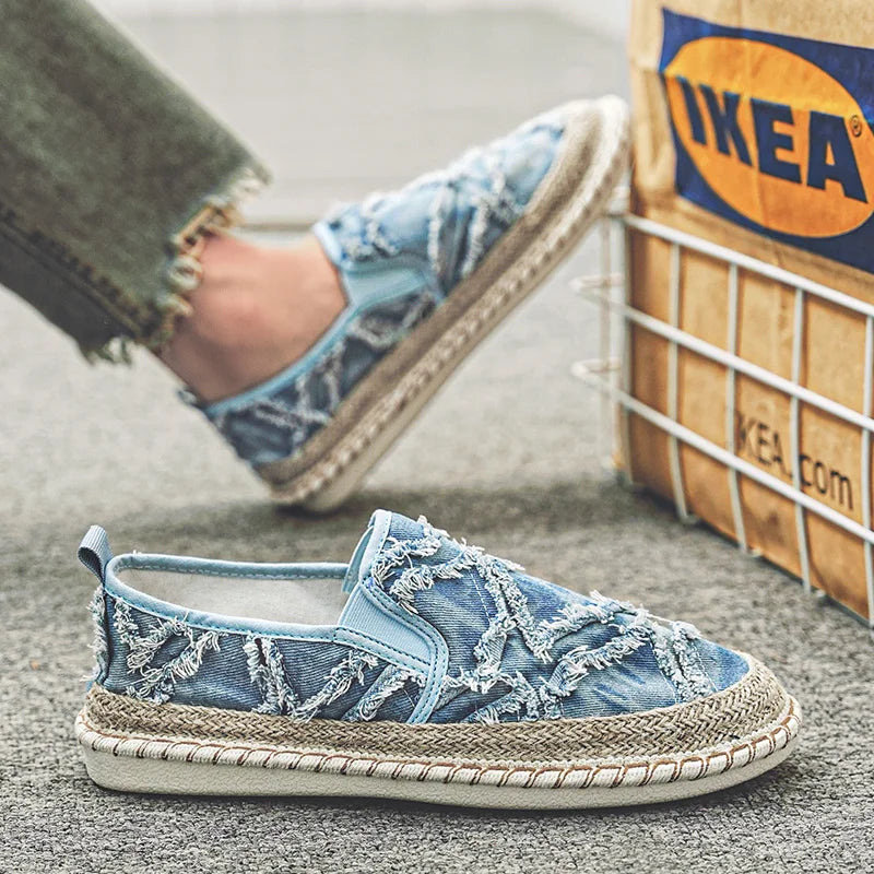 Heren Lichtgewicht Canvas Espadrilles | Ademende Slip-Ons voor een Stijlvolle Zomerlook - Dera