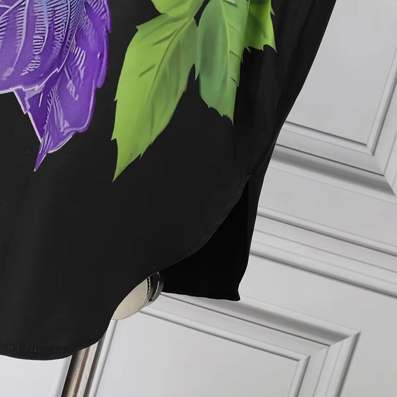 Bloemen Midi-Jurk | Boho-Jurk met 3/4 Vleermuismouwen voor Dames - Madise