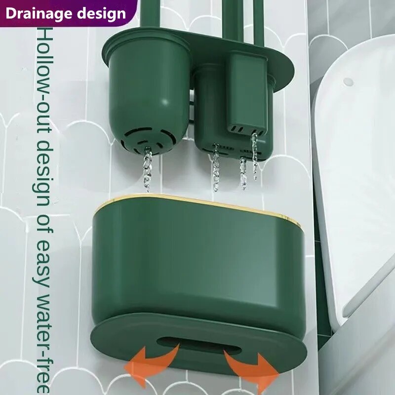 SilBrush - Duurzame Hangende Silicone Toiletborstel