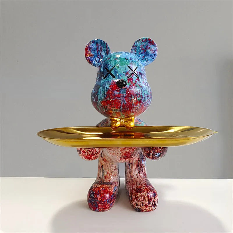 Berenstandbeeld met Dienblad | Decoratie & Multifunctioneel - Benbear