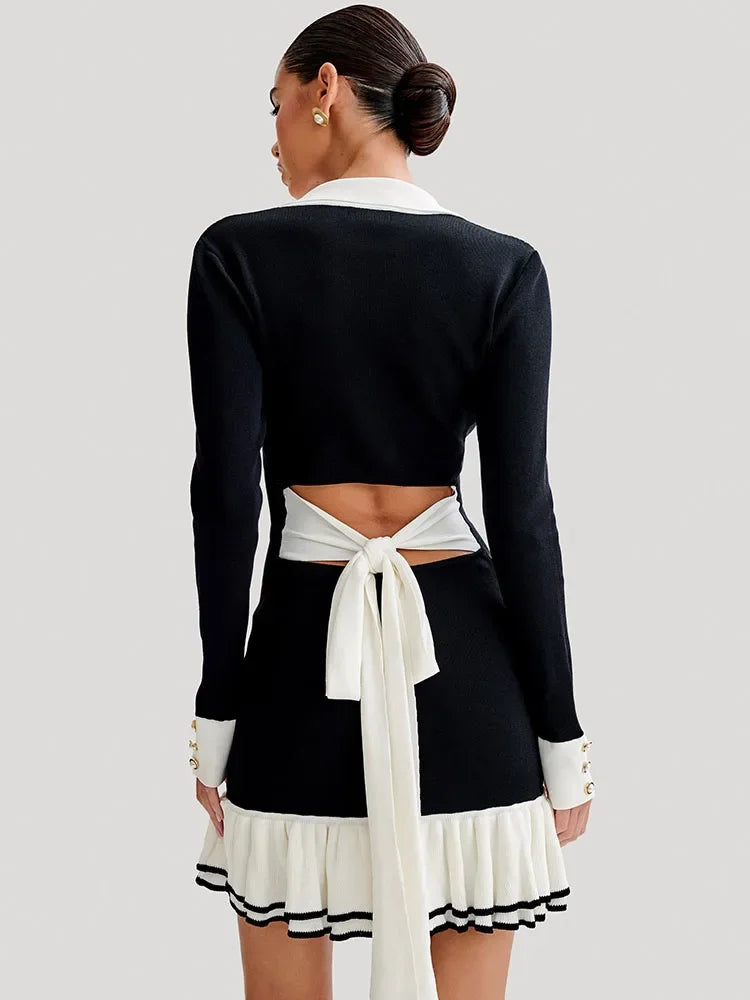Elegante Gebreide Bandage Mini Zomerjurk - Lauren