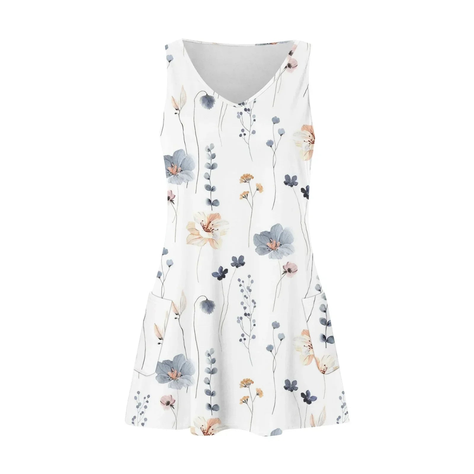 Zomerse Mouwloze Linnen Jurk | Casual en Ademend voor Warme Dagen - Lourencia