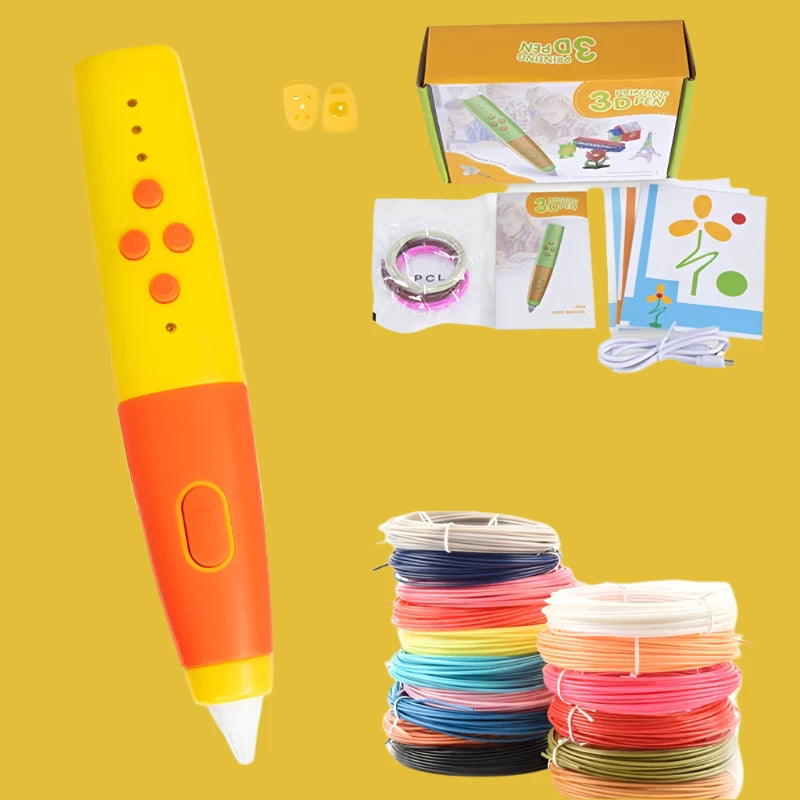 Creatieve 3D Pennenset voor Kinderen | Perfect Cadeau voor Verjaardagen & Kerstmis  - CadPen