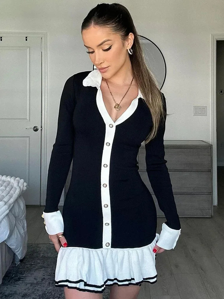 Elegante Gebreide Bandage Mini Zomerjurk - Lauren