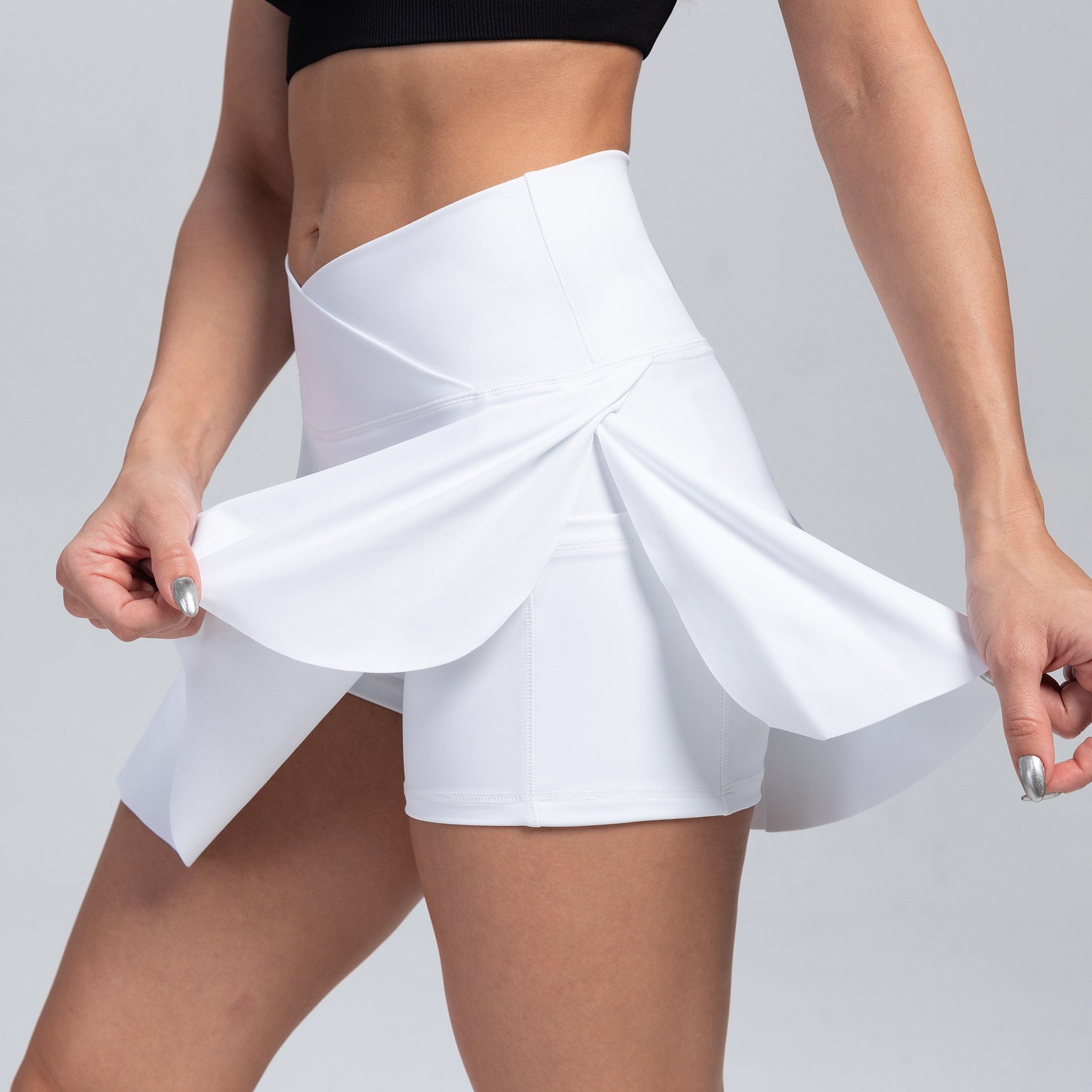 Dames Hoge Taille Sportrok met Zakken | Stijl Ontmoet Prestaties - Mirla