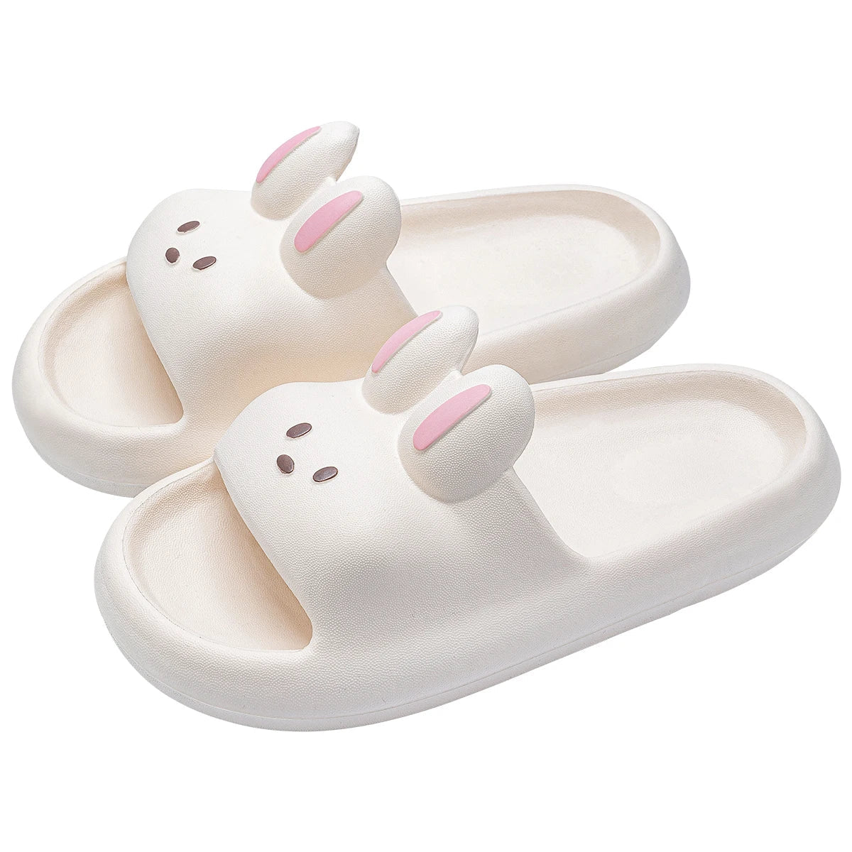 Uniseks Konijnen Gewatteerd Badslippers | Zacht & Pluizig Binnen Sandalen - Zoey