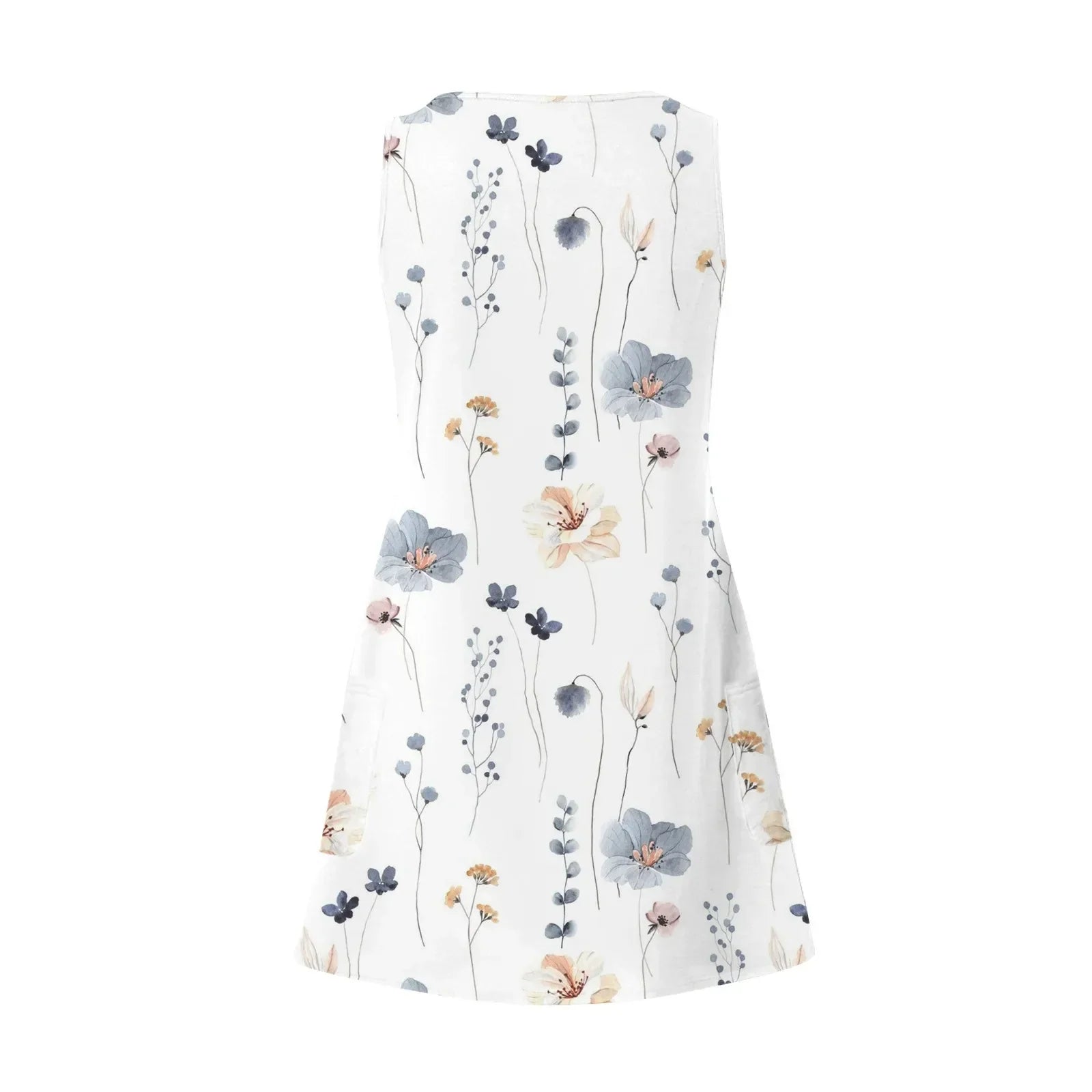 Zomerse Mouwloze Linnen Jurk | Casual en Ademend voor Warme Dagen - Lourencia