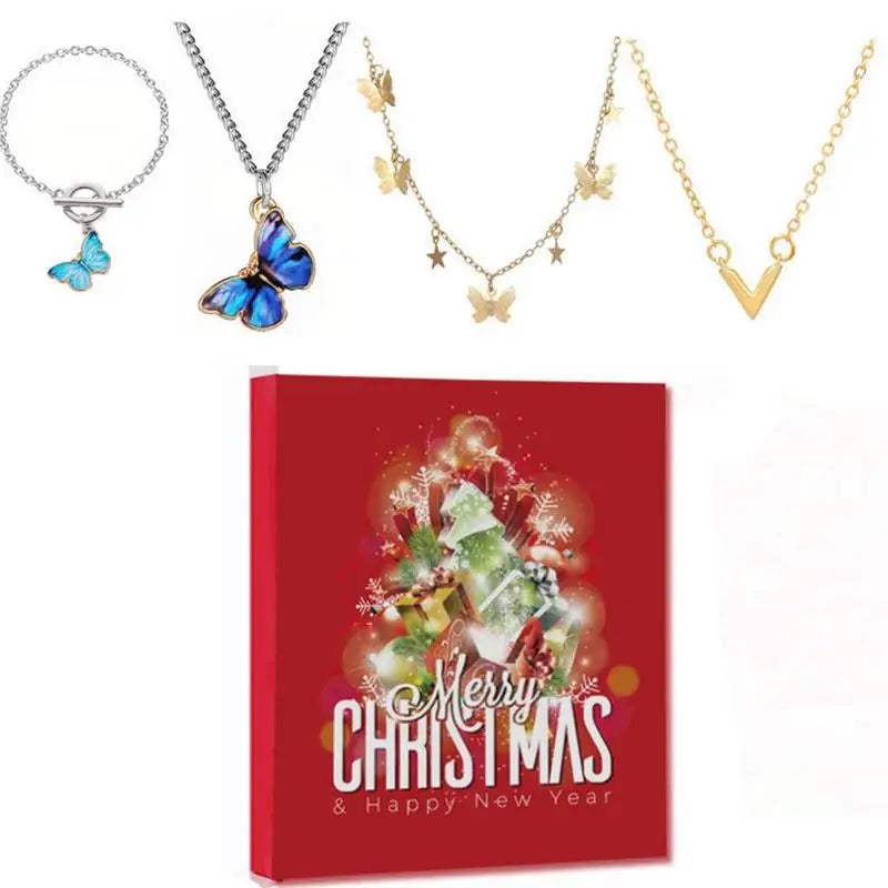 Kerst 2025 kinderen advent kalender | Aftellen tot kerst | Verrassingen met Sieraden Gift Box - Susan